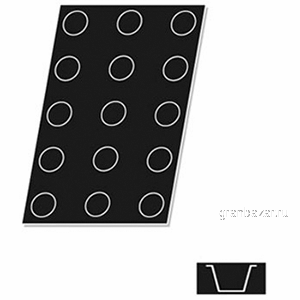Форма конд.60*40см,d=6.5 h=5.5 15шт. Paderno 47740104