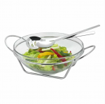 Салатник 260 мм стекло, металл P.L. Proff Cuisine