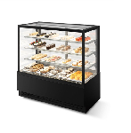 Витрина кондитерская Chilz Vete kub lux 90, чёрный муар/металлик 231-669