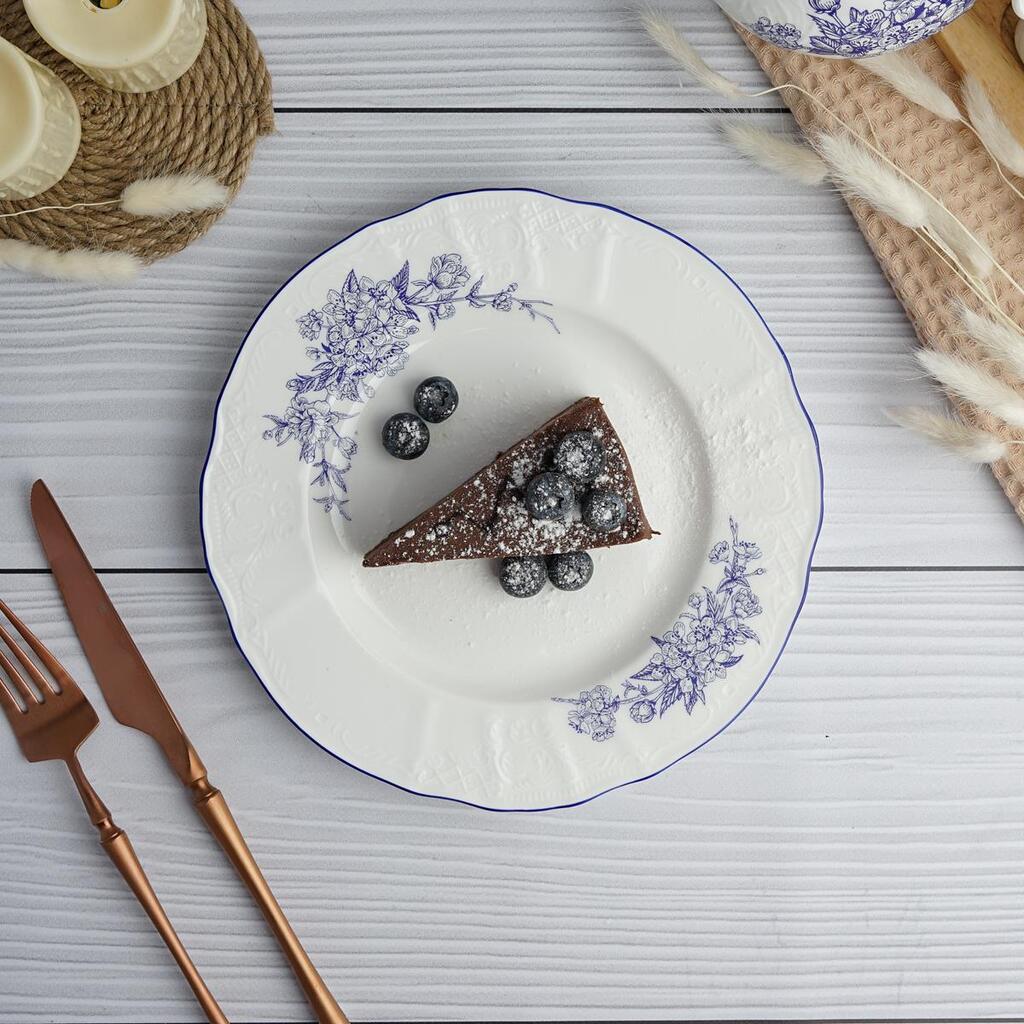Тарелка Sea Flower d 216 мм h19 мм P.L. Proff Cuisine NY-YQA4767B-S-8.5X6 [6]