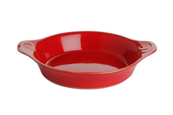 Форма для запекания RED фарфор, 250 мл, d 150 мм, h 36 мм, красный Porland 602918 красный