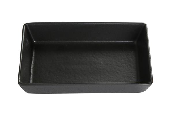 Блюдо прямоугольное BLACK фарфор, 160х100 мм, h 40 мм, черный Seasons Porland 358916 черный