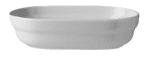 Миска овал. «Рита»; фарфор; 300мл; H=4,L=16,B=9.5см; белый Lubiana 4304