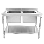 Ванна моечная с бортом нерж. 1200х700х850 мм Viatto VA-STD250A