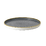 Тарелка мелкая CHEFS Walled с прямым бортом Stonecast d260мм h20мм Blueberry CHURCHILL SBBSWP261