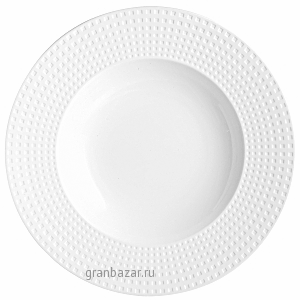 Тарелка «Сатиник»; фарфор; D=25.5см; белый Chef&Sommelier S0403