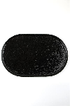 Тарелка овальная BLACK MOSS фарфор, d 320 мм, h 15 мм, черный Porland 11CP32 BLACK MOSS