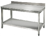 Стол производственный пристенный 600х600х850 мм с полкой Kocateq SAT66A