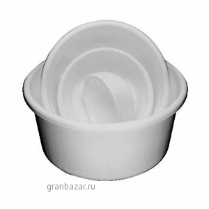 Миска; полипроп.; 0.9л; D=15.5,H=7см; белый Paderno 47600-16