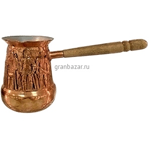 Турка «Рыцарь»; медь; 400мл; D=8/7,H=10,L=16.5см; золотой TUR 665