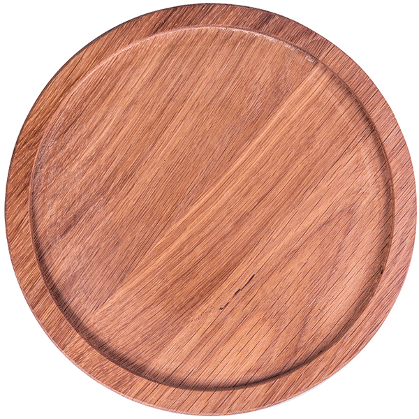 Доска для подачи; дуб; D=240,H=25мм; деревян. PPwood Q111O-06N