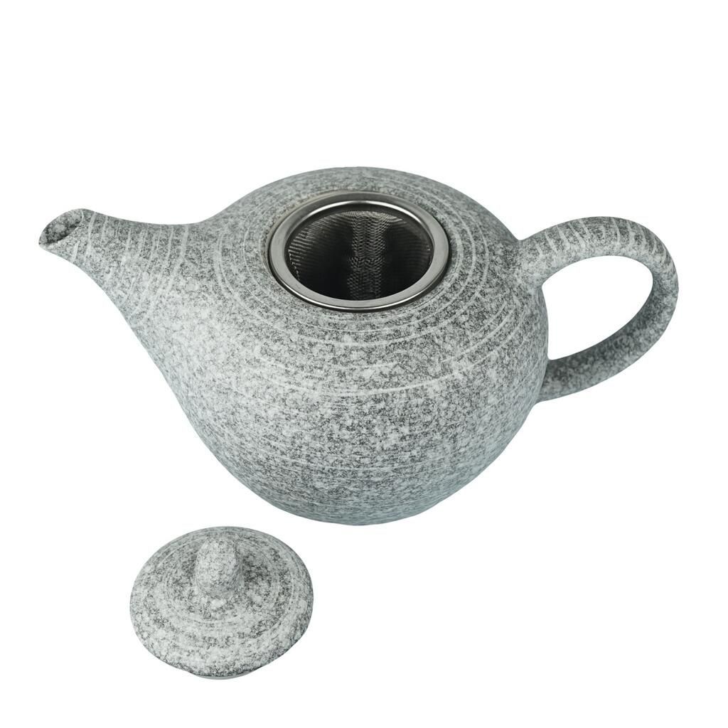 Чайник Glossy Stone Untouched Taiga 700 мл с ситом d 128 мм h102 мм глазурь P.L. Proff Cuisine 23-815-2STONE B