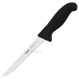 Нож д/обвалки мяса; сталь,пластик; L=260/145,B=20мм; металлич.,черный Paderno 18016-14
