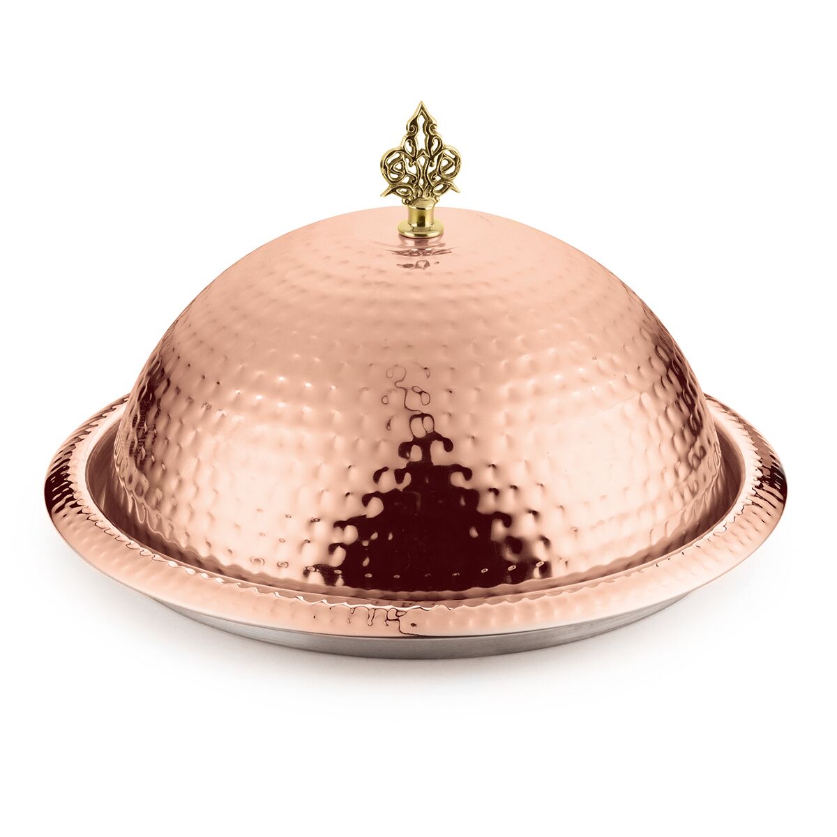 Блюдо круглое с крышкой d=350 мм, нержавейка, P.L. Proff Cuisine SG-84610(C)