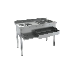 Барная станция открытая R-inox НКС-12/5БК, 1200х500(600)х850
