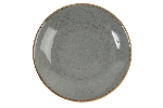 Тарелка глубокая без борта Seasons DARK GREY 210 мм фарфор Porland 197621 темно-серый