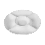 Менажница фарфор CAMEO Imperial white 5-ти секционная d255 мм h34 мм 210-515