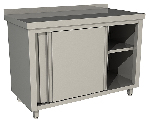 Стол производственный закрытый купе с бортом Restoinox СПЗК-12/6-Б