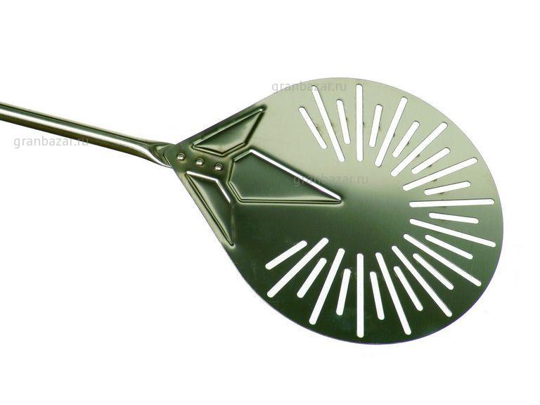 Лопата для пиццы поворотная перфорир. d=230 мм l=1500 мм нерж. Gimetal I-23F
