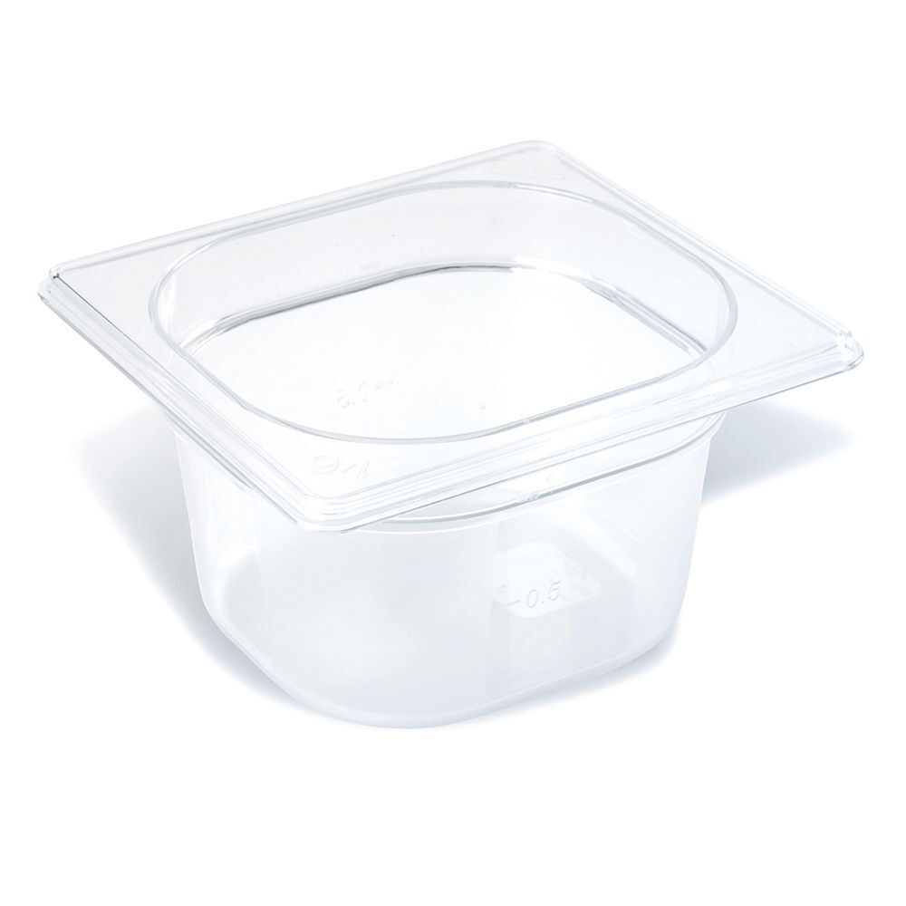Гастроемкость 1/6х100 мм (176х162х100 мм) 1,6 л, поликарбонат, P.L. Proff Cuisine JD-P1610(кор=48 шт)
