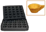 Форма для 25 тарталеток в виде чашечек для тарталетницы Kocateq DH Tartmatic Plate 29