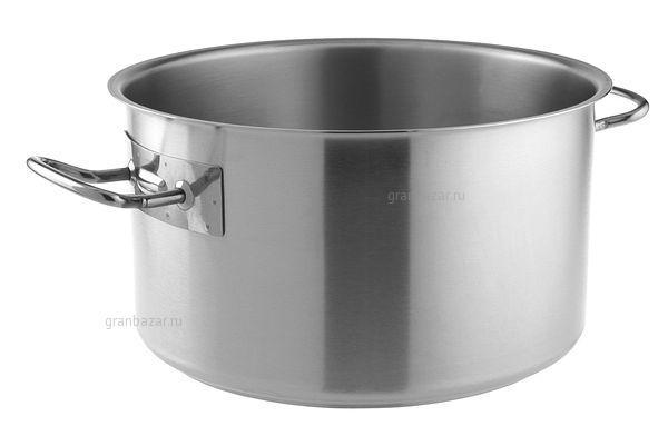 Кастрюля 21,25 л. нерж. d=360 мм h=210 мм б/кр (индукция) Pintinox 30600536