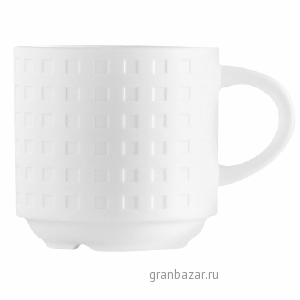 Чашка кофейная «Сатиник»; фарфор; 110мл; D=58,H=57,L=78мм; белый Chef&Sommelier S0436
