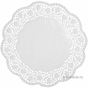 Настол.подкладки круж.; бумага; D=28,L=28,B=28см; белый Pap Star 12268 100шт.
