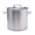 Котел 12 л. нерж. d=250 мм. h=250 мм. тройное дно с крышк. (индукция) MGsteel /1/