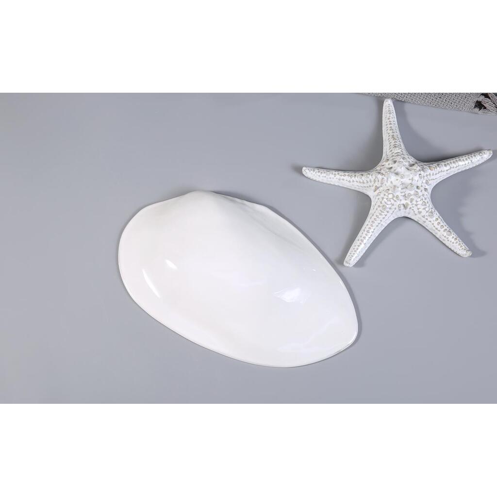 Блюдо овальное Gray Shell Frutti di Mare 325х200 мм h65 мм 100 мл P.L. Proff Cuisine QB23087001
