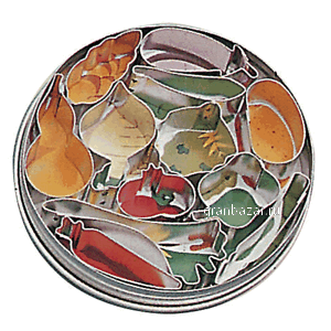 Форма конд. «Овощи» (12шт); сталь нерж.; D=15,H=2см Paderno 47332-12