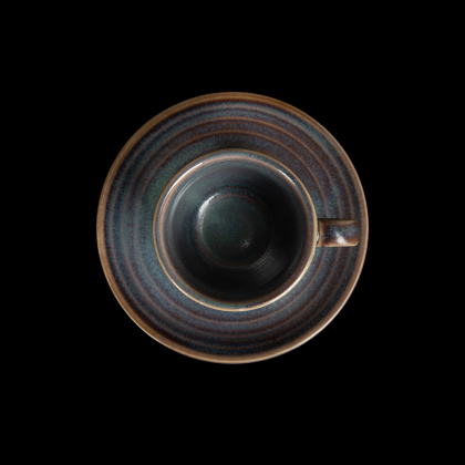 Кофейная пара 90мл сине-коричневый Corone Terra 4626F/4627F