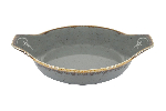 Форма для запекания Seasons DARK GREY d 210 мм h 55 мм (L c ручками 270 мм) фарфор цвет темно-серый Porland 602928 темно-серый