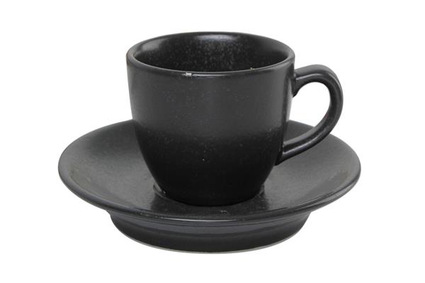 Чашка кофейная BLACK фарфор, 90 мл, d 65 мм, h 53 мм, черный Seasons Porland 312109 черный