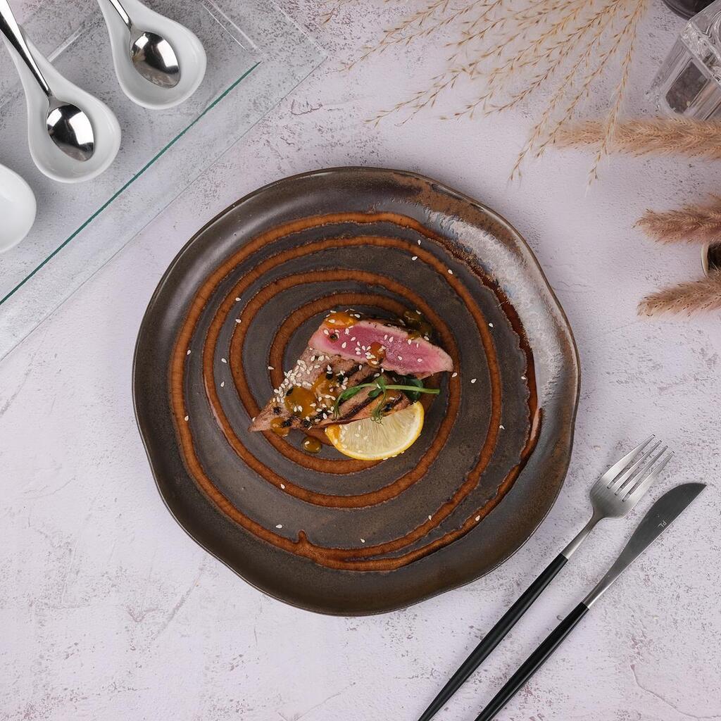 Тарелка Dark Brown Frutti di Mare d 270 мм h25 мм P.L. Proff Cuisine QB23055002