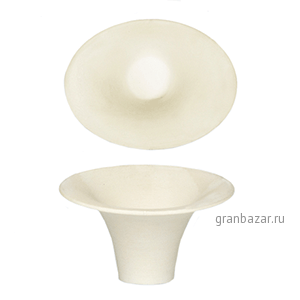Салатник «Силуэт»; фарфор; 140мл; H=8.9,L=13.5,B=10.6см; слон.кость Bauscher 08 6115