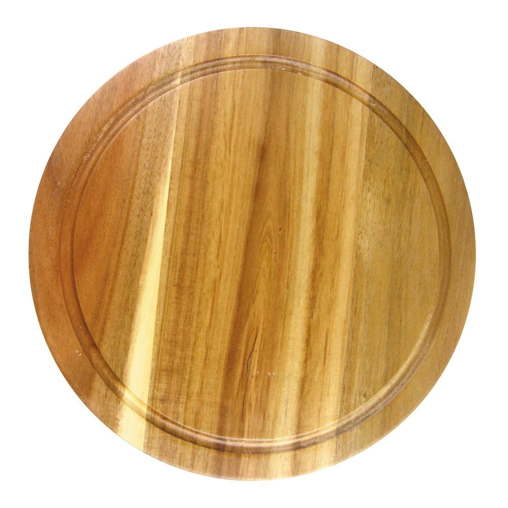Доска круглая 400х20 мм с выемкой, акация, P.L. Proff Cuisine TRXS1512