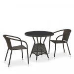 Комплект плетеной мебели из искусственного ротанга T707ANS/Y137C-W53 2Pcs Brown 