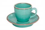 Блюдце для кофейной чашки TURQUOISE 120 мм Porland 122112 TURQUOISE