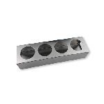 Подставка для соусов 4 ячейки 360х100х80 мм. нерж. MGsteel /1/24/