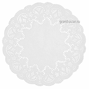 Настол.подкладки круж.; бумага; D=38,L=38,B=38см; белый Pap Star 12266 100шт.