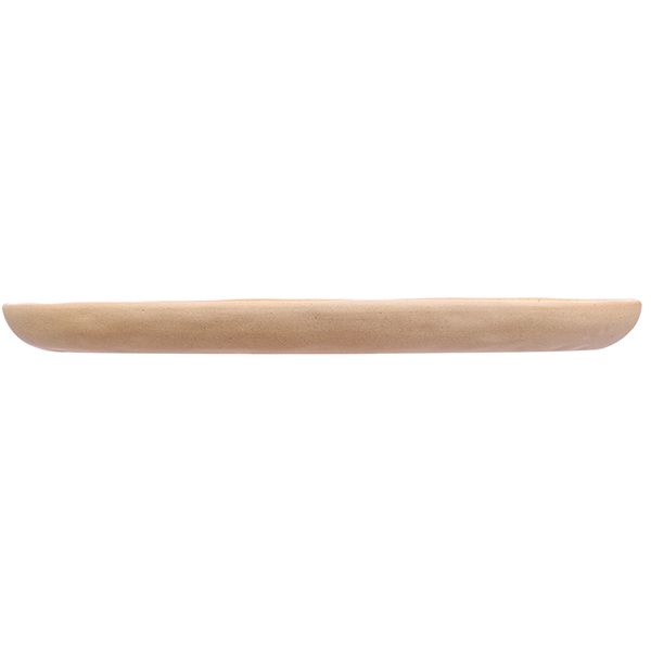 Блюдо «Грасп» овальное керамика  H=23 L=290 B=180 мм бежев. Kunstwerk 20726/beige