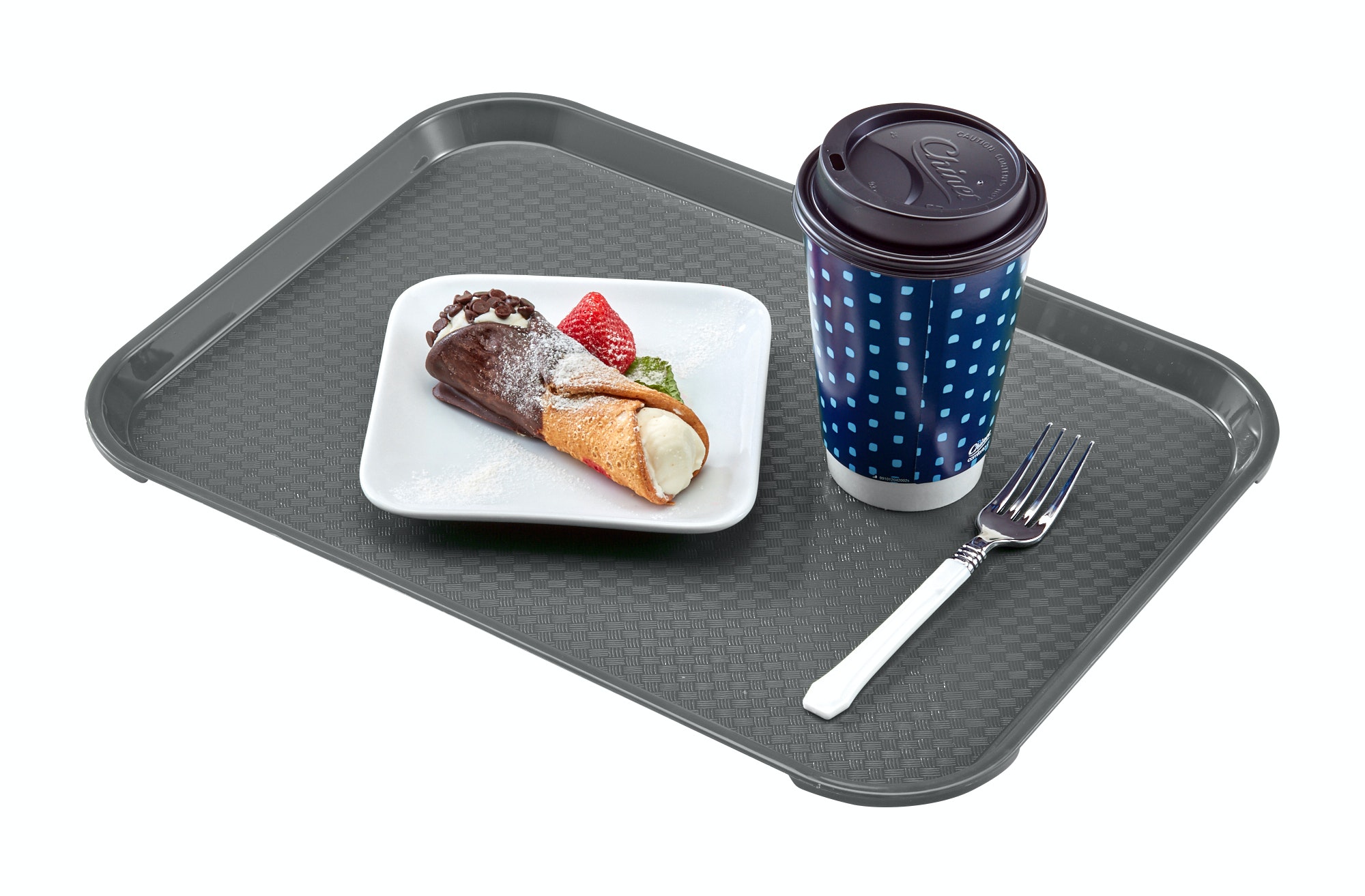 Поднос L 345 мм w 265 мм прямоугольный, серый полипропилен Cambro 1014FF-107