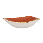 Салатник треугольный без борта Stonecast 0,60л d235мм Spiced Orange CHURCHILL SSOSTRB91