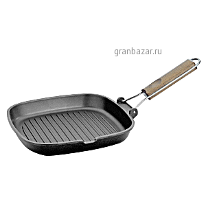 Сковорода-гриль; алюмин.,тефлон; H=3,L=29/20,B=29см; черный,коричнев. ILSA 05350290XBD