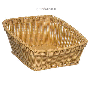 Корзина плетен.д/хлеба; полипроп.; H=25,L=50,B=40см APS 50400