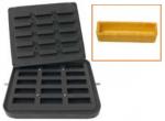 Форма для 15 прямоугольных тарталеток 90*30 мм для тарталетницы Tartmatic Kocateq DH Tartmatic Plate 42