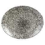 Блюдо овальное без борта Studio Prints Raku 270х229мм Quartz Black Churchill RKBQOP581