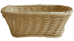 Корзина плетен.д/хлеба прямоуг.; полиротанг; H=8,L=22,B=17см; бежев. APS 40140