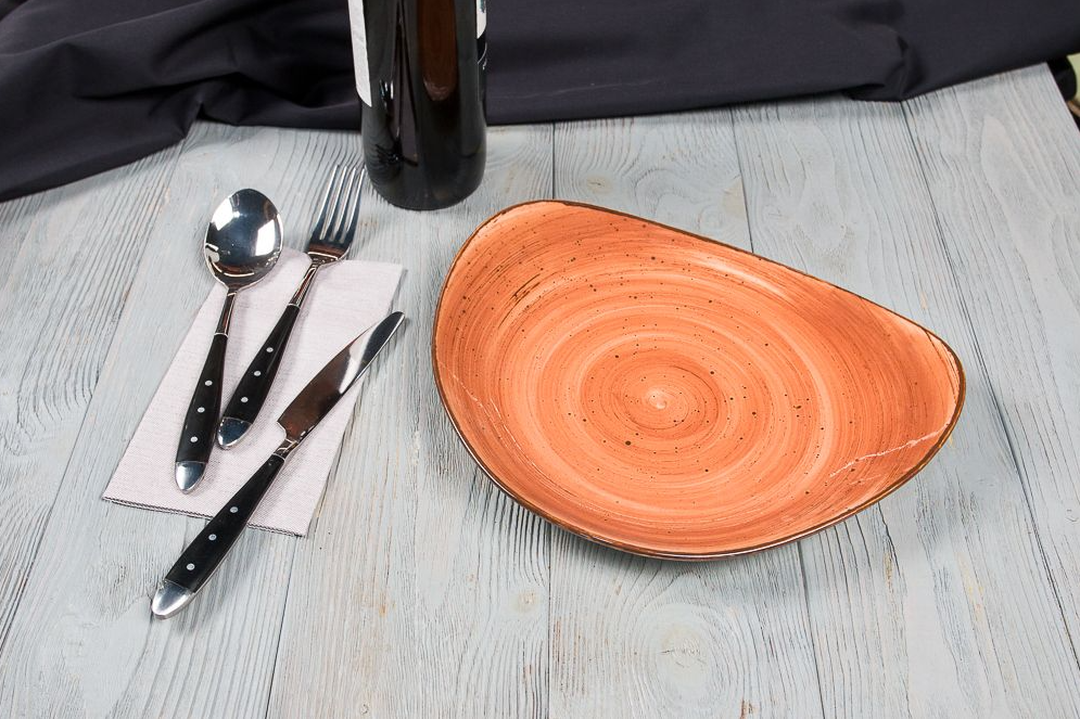 Тарелка Fusion Brown Shore 265*220 мм, P.L. Proff Cuisine